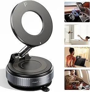Magnetic Hands-Free Phone Holder with Vacuum Suction