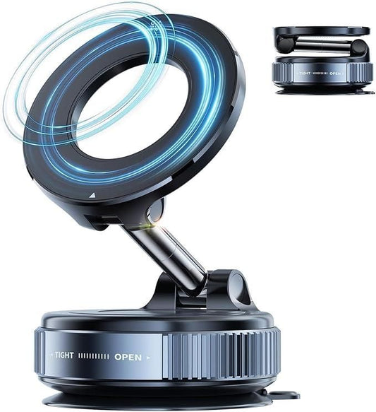 Magnetic Hands-Free Phone Holder with Vacuum Suction